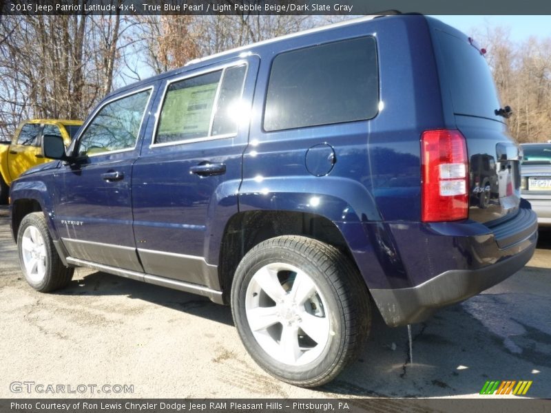 True Blue Pearl / Light Pebble Beige/Dark Slate Gray 2016 Jeep Patriot Latitude 4x4