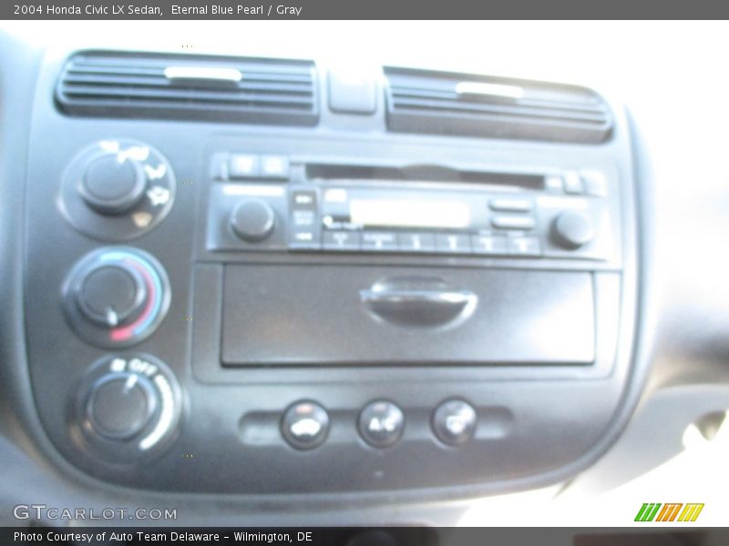 Eternal Blue Pearl / Gray 2004 Honda Civic LX Sedan