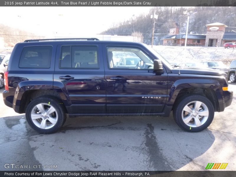 True Blue Pearl / Light Pebble Beige/Dark Slate Gray 2016 Jeep Patriot Latitude 4x4