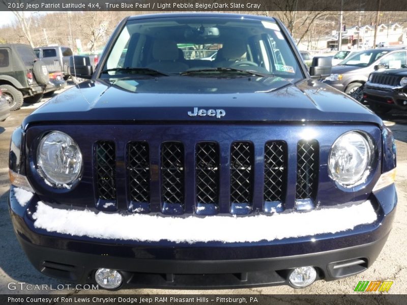 True Blue Pearl / Light Pebble Beige/Dark Slate Gray 2016 Jeep Patriot Latitude 4x4