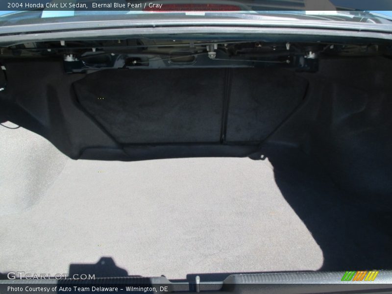 Eternal Blue Pearl / Gray 2004 Honda Civic LX Sedan