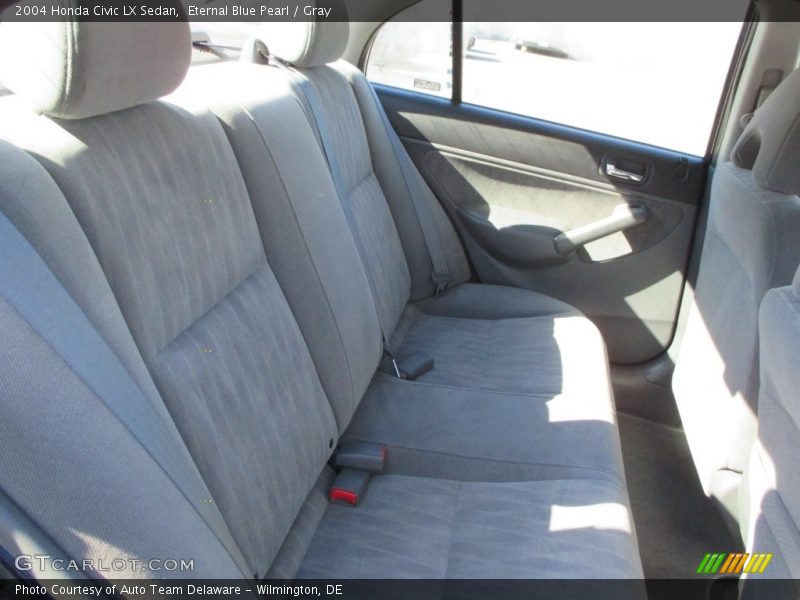 Eternal Blue Pearl / Gray 2004 Honda Civic LX Sedan