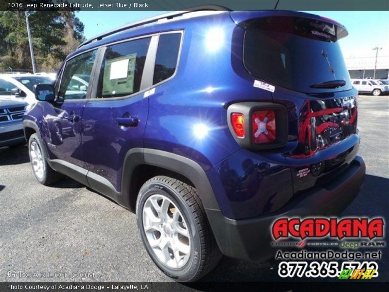 Jetset Blue / Black 2016 Jeep Renegade Latitude