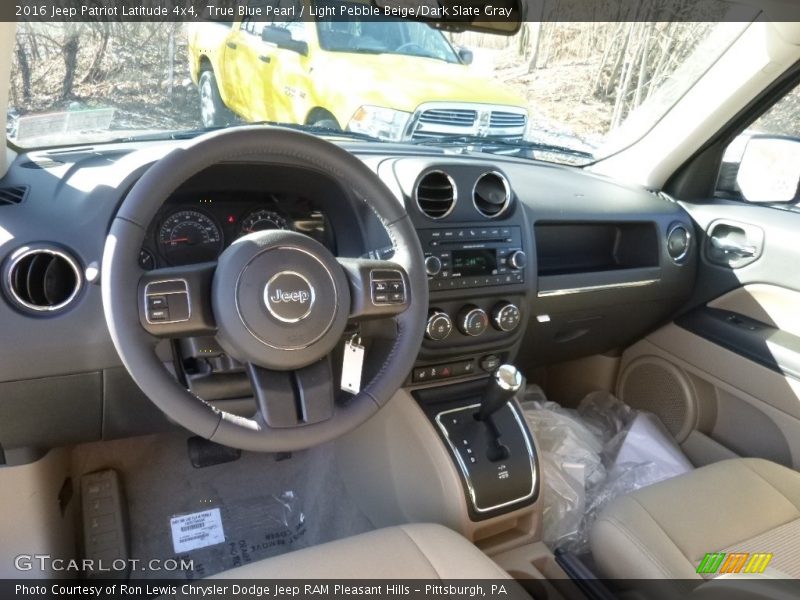 True Blue Pearl / Light Pebble Beige/Dark Slate Gray 2016 Jeep Patriot Latitude 4x4