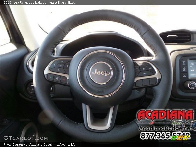 Jetset Blue / Black 2016 Jeep Renegade Latitude