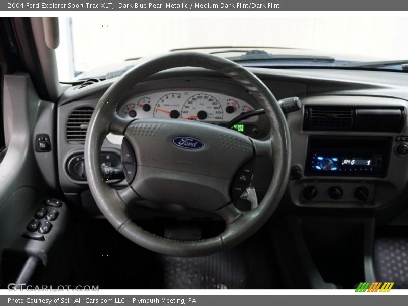 Dark Blue Pearl Metallic / Medium Dark Flint/Dark Flint 2004 Ford Explorer Sport Trac XLT