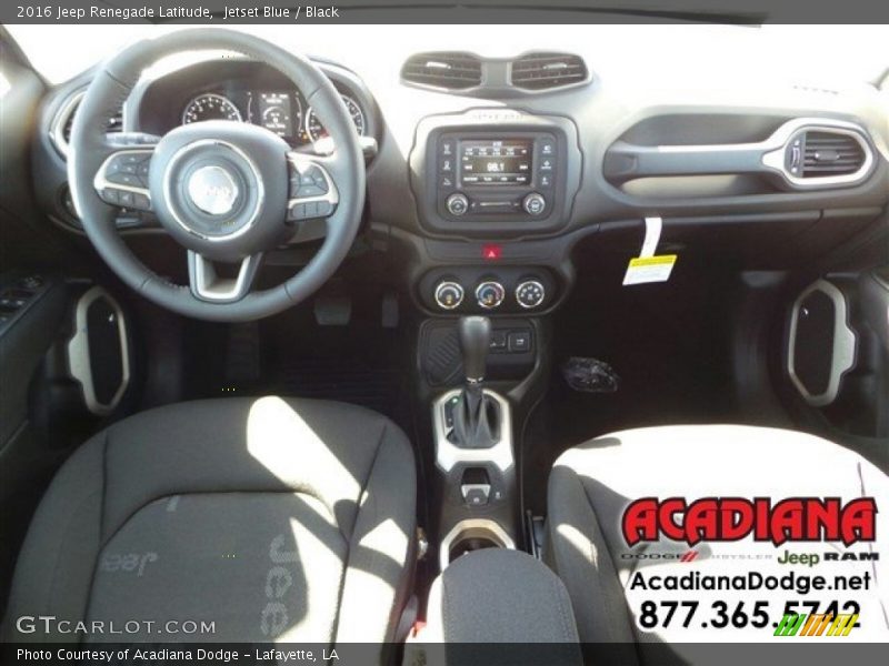Jetset Blue / Black 2016 Jeep Renegade Latitude