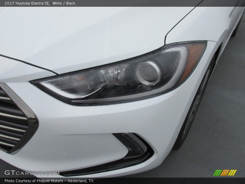 White / Black 2017 Hyundai Elantra SE
