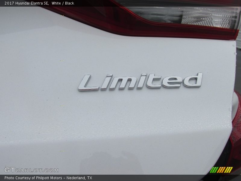 White / Black 2017 Hyundai Elantra SE