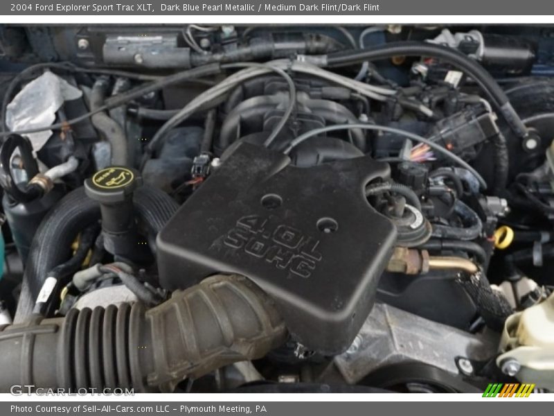 Dark Blue Pearl Metallic / Medium Dark Flint/Dark Flint 2004 Ford Explorer Sport Trac XLT