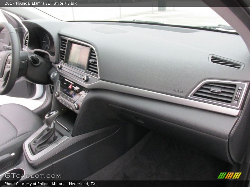 White / Black 2017 Hyundai Elantra SE