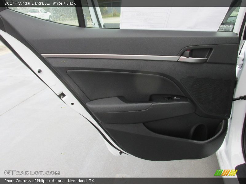 White / Black 2017 Hyundai Elantra SE