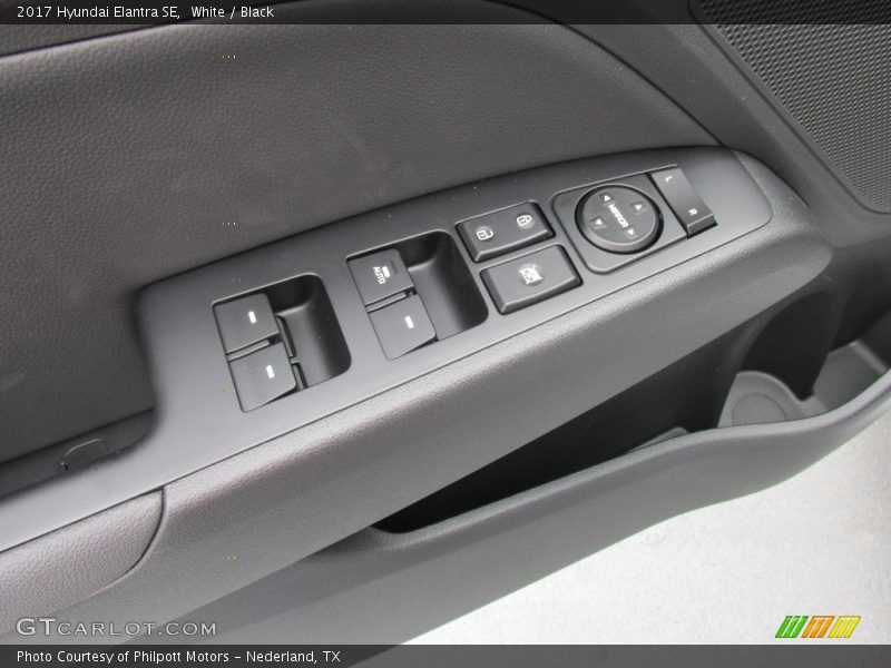 White / Black 2017 Hyundai Elantra SE