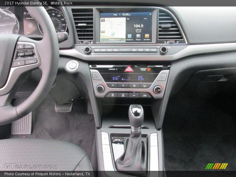 White / Black 2017 Hyundai Elantra SE