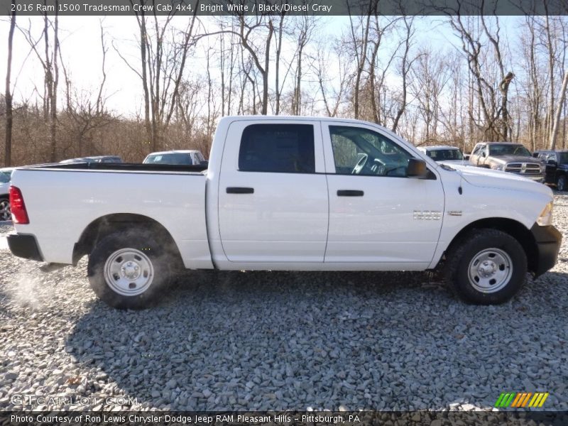 Bright White / Black/Diesel Gray 2016 Ram 1500 Tradesman Crew Cab 4x4