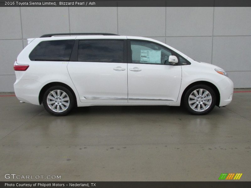 Blizzard Pearl / Ash 2016 Toyota Sienna Limited
