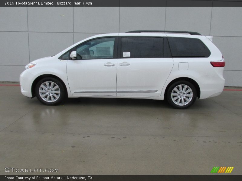 Blizzard Pearl / Ash 2016 Toyota Sienna Limited