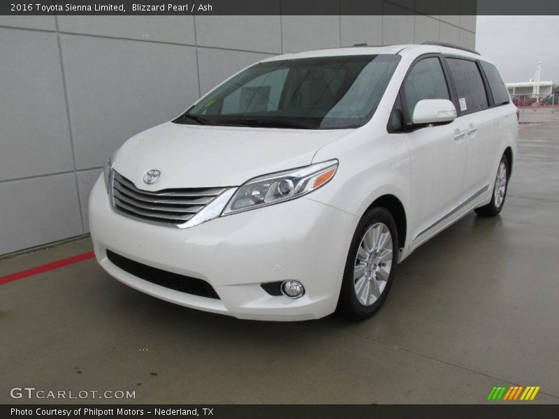 Blizzard Pearl / Ash 2016 Toyota Sienna Limited