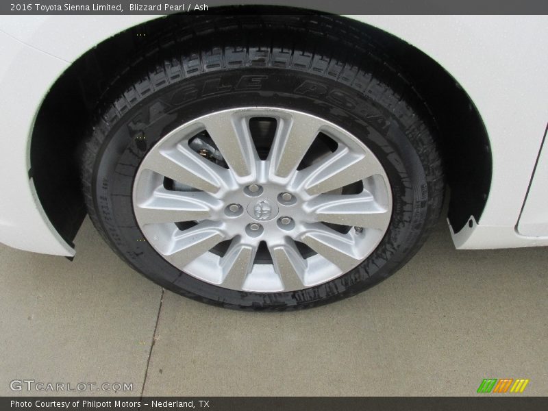 Blizzard Pearl / Ash 2016 Toyota Sienna Limited