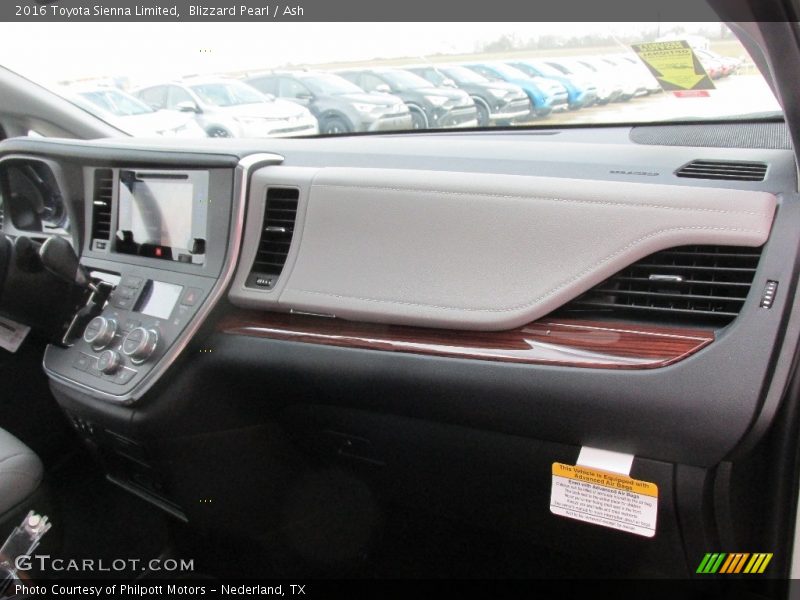 Blizzard Pearl / Ash 2016 Toyota Sienna Limited
