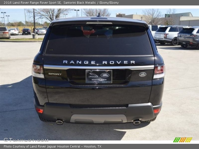 Santorini Black Metallic / Ebony/Ebony 2016 Land Rover Range Rover Sport SE