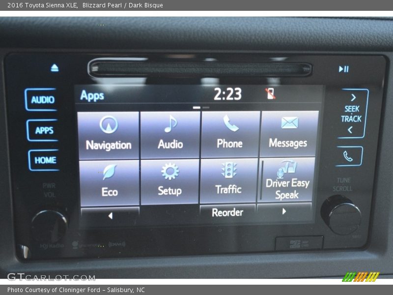 Blizzard Pearl / Dark Bisque 2016 Toyota Sienna XLE