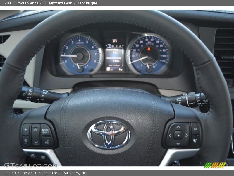 Blizzard Pearl / Dark Bisque 2016 Toyota Sienna XLE