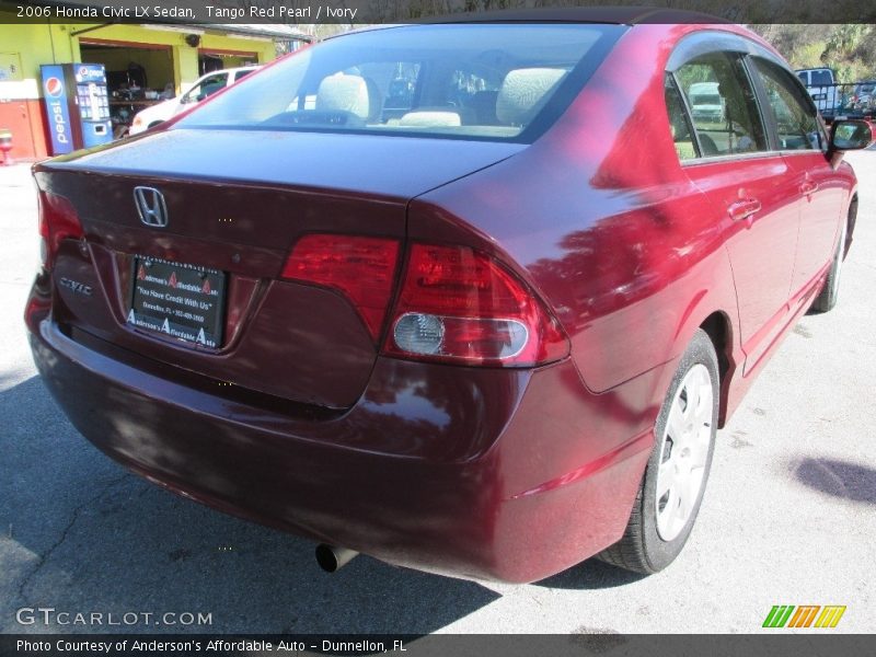 Tango Red Pearl / Ivory 2006 Honda Civic LX Sedan