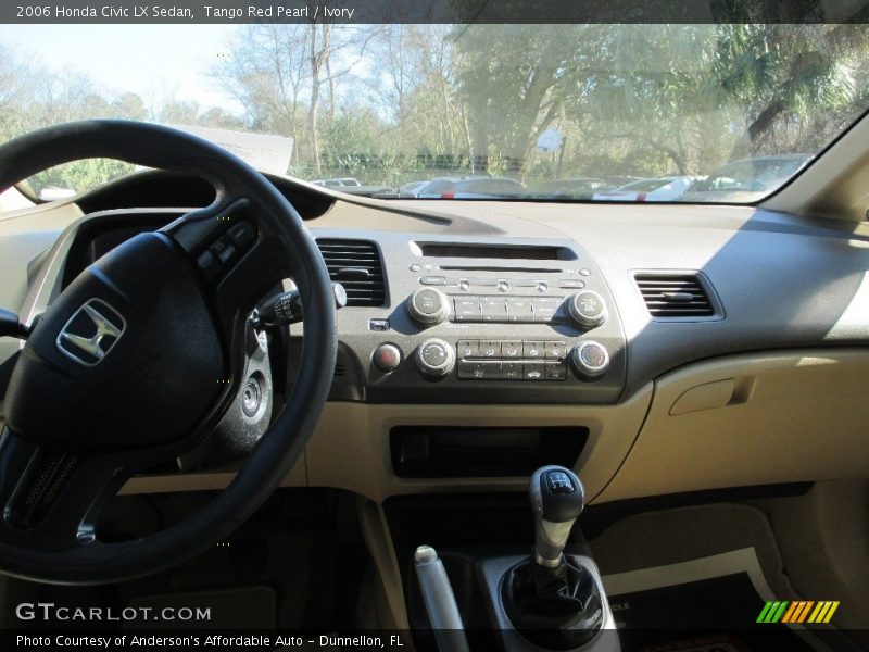 Tango Red Pearl / Ivory 2006 Honda Civic LX Sedan