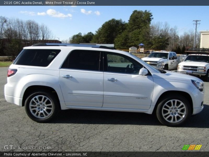 White Frost Tricoat / Cocoa Dune 2016 GMC Acadia Denali