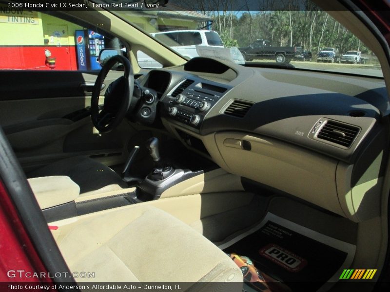 Tango Red Pearl / Ivory 2006 Honda Civic LX Sedan