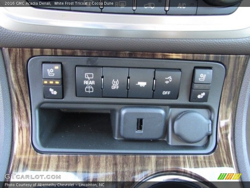 White Frost Tricoat / Cocoa Dune 2016 GMC Acadia Denali