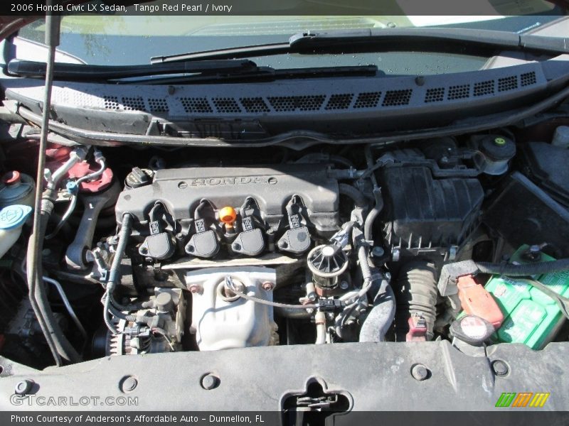 Tango Red Pearl / Ivory 2006 Honda Civic LX Sedan