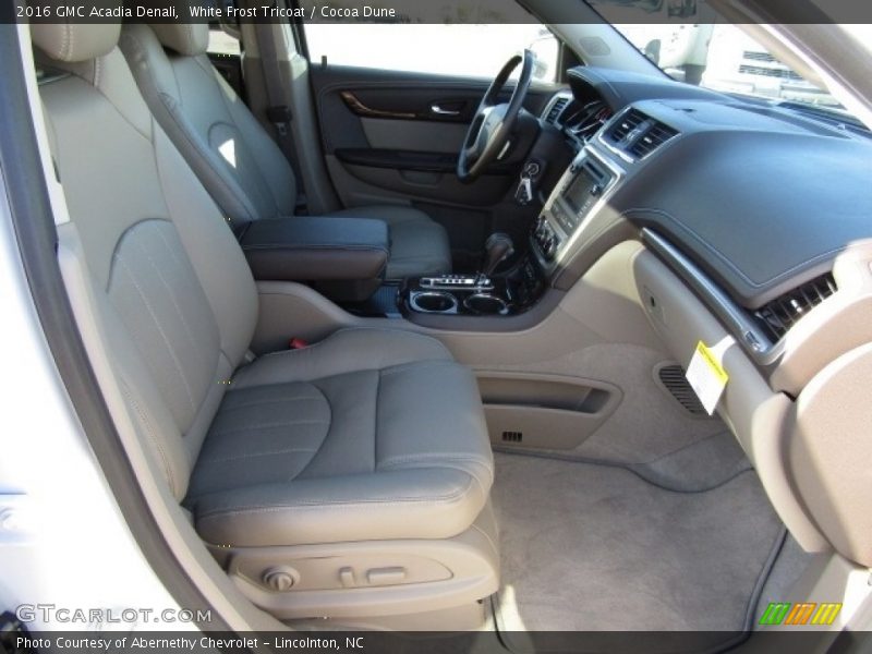 White Frost Tricoat / Cocoa Dune 2016 GMC Acadia Denali