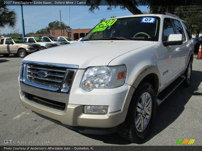 Oxford White / Camel 2007 Ford Explorer Eddie Bauer