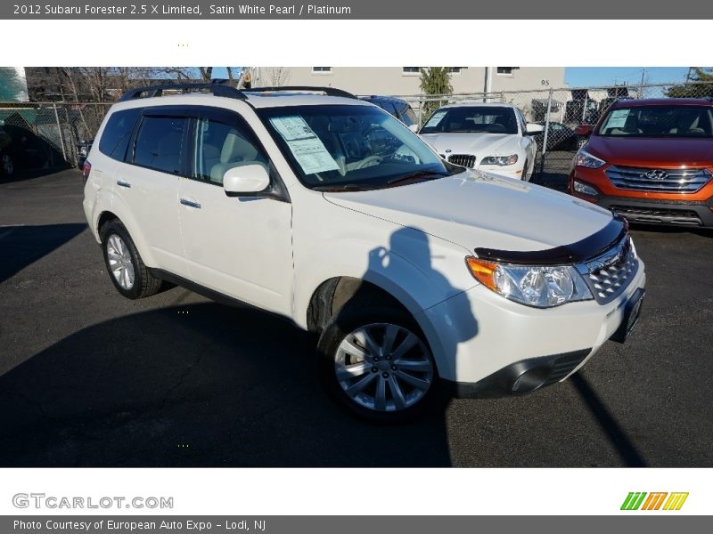 Satin White Pearl / Platinum 2012 Subaru Forester 2.5 X Limited