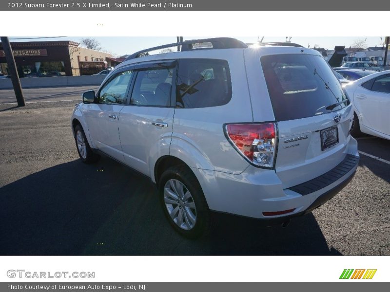 Satin White Pearl / Platinum 2012 Subaru Forester 2.5 X Limited