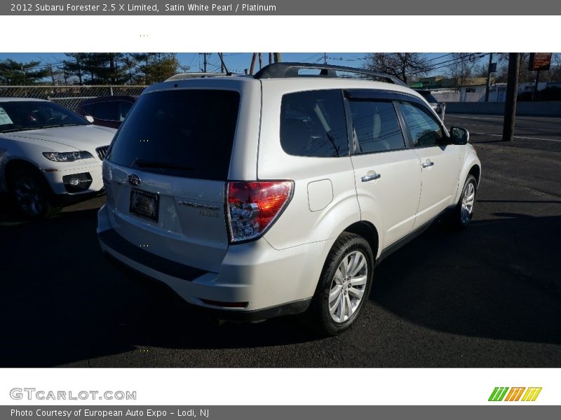 Satin White Pearl / Platinum 2012 Subaru Forester 2.5 X Limited