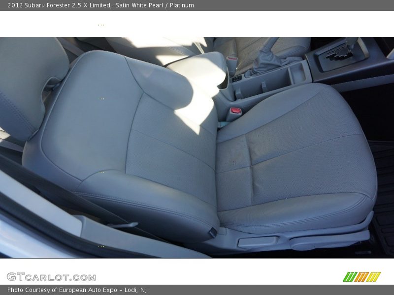 Satin White Pearl / Platinum 2012 Subaru Forester 2.5 X Limited