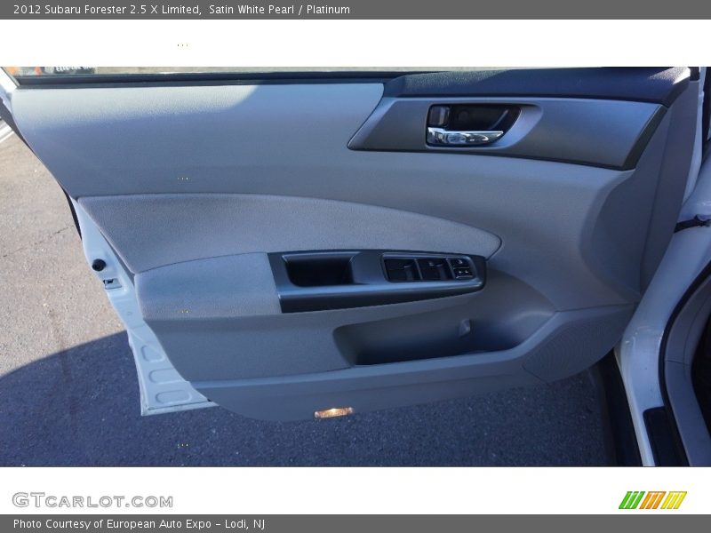 Satin White Pearl / Platinum 2012 Subaru Forester 2.5 X Limited