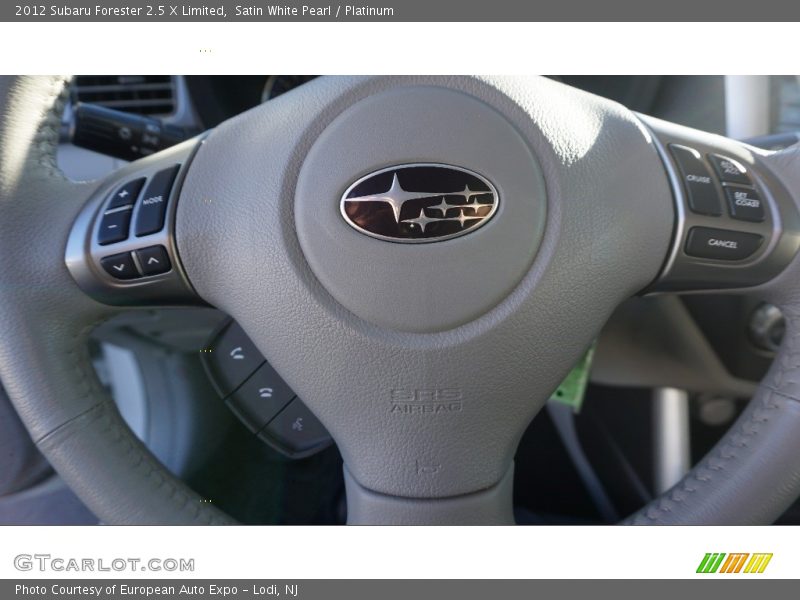 Satin White Pearl / Platinum 2012 Subaru Forester 2.5 X Limited