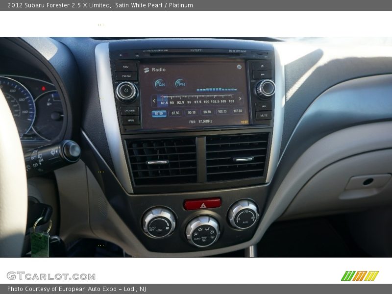 Satin White Pearl / Platinum 2012 Subaru Forester 2.5 X Limited