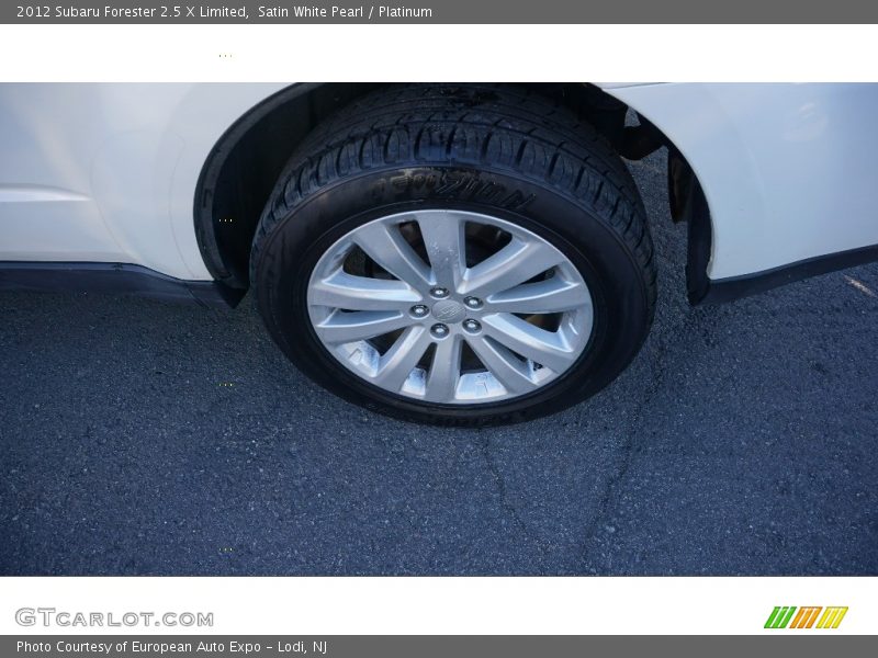 Satin White Pearl / Platinum 2012 Subaru Forester 2.5 X Limited