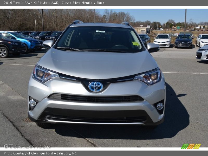 Classic Silver Metallic / Black 2016 Toyota RAV4 XLE Hybrid AWD