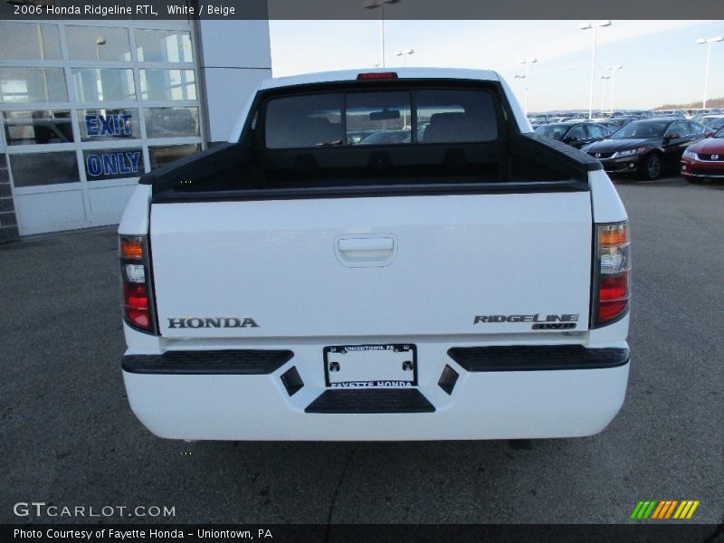 White / Beige 2006 Honda Ridgeline RTL