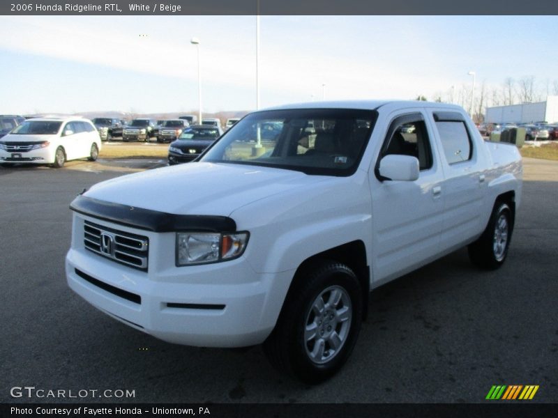 White / Beige 2006 Honda Ridgeline RTL
