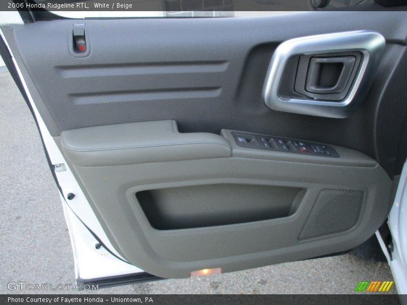 White / Beige 2006 Honda Ridgeline RTL