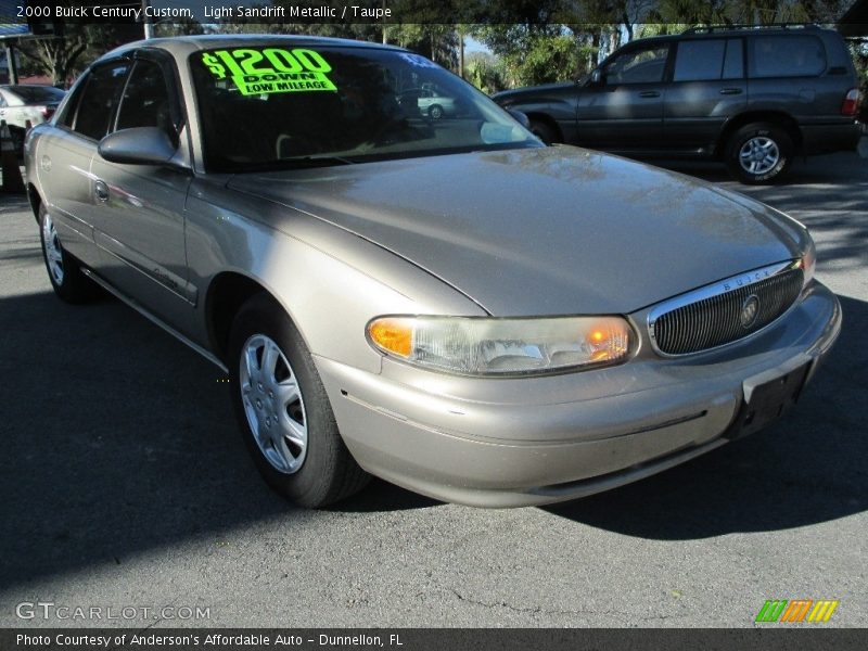 Light Sandrift Metallic / Taupe 2000 Buick Century Custom