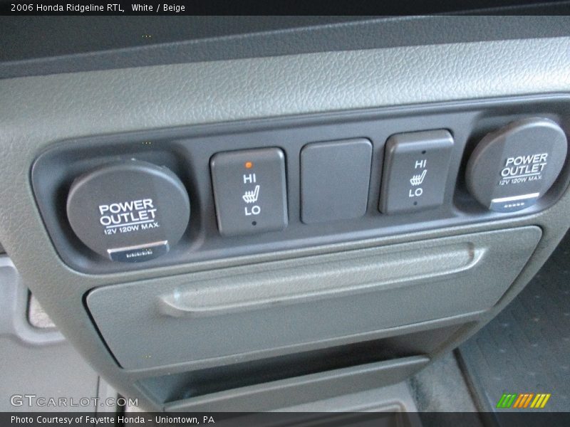 White / Beige 2006 Honda Ridgeline RTL