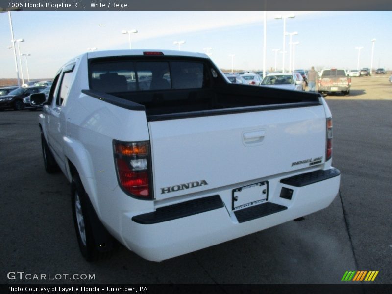 White / Beige 2006 Honda Ridgeline RTL